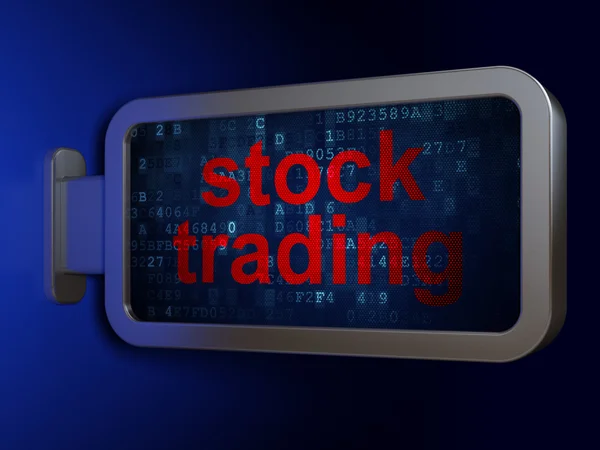 Finance concept: Stock Trading on billboard background — Stock Photo, Image