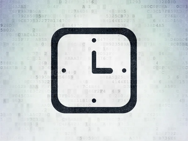 Time concept: Watch on Digital Paper background — Zdjęcie stockowe