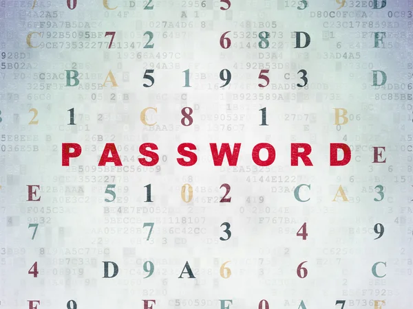 Security concept: Password on Digital Paper background — Stock Photo, Image