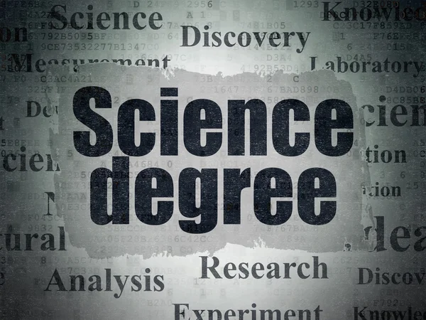 Science concept: Science Degree on Digital Paper background — Zdjęcie stockowe