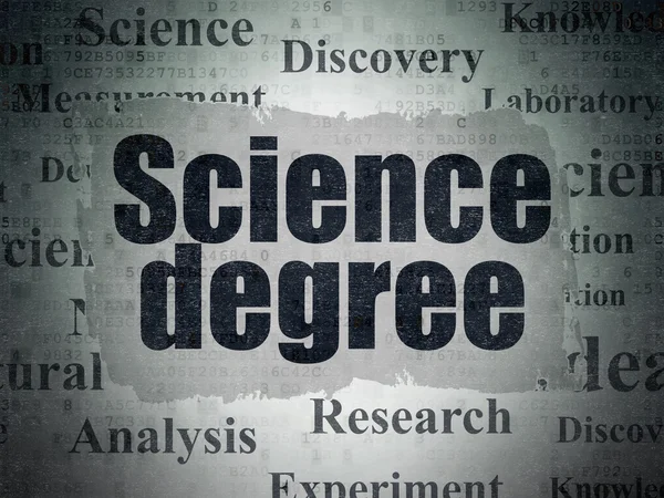 Science concept: Science Degree on Digital Paper background