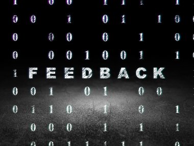 Ekonomi kavramı: grunge karanlık odada geribildirim