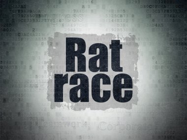 Finance concept: Rat Race on Digital Paper background