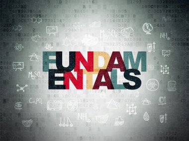 Science concept: Fundamentals on Digital Paper background