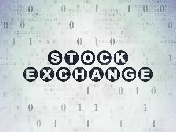 Business concept: Stock Exchange on Digital Paper background — Stock Photo, Image