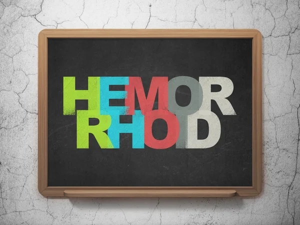 Conceito de cuidados de saúde: Hemorróide no contexto do Conselho Escolar — Fotografia de Stock