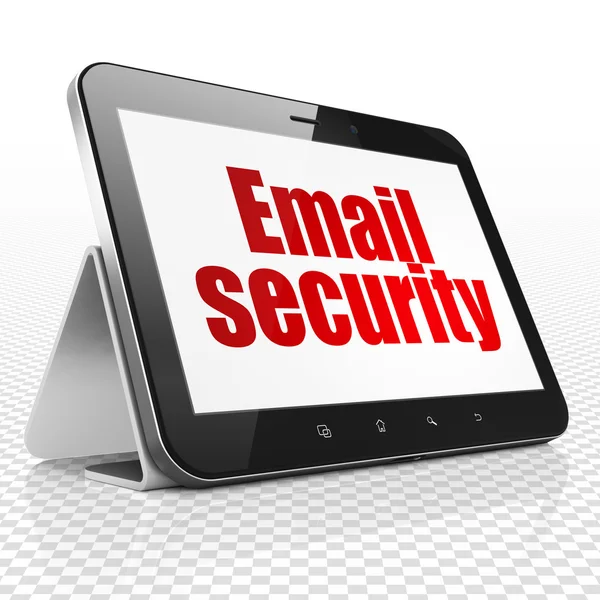 Concetto di sicurezza: Tablet Computer con Email Security in mostra — Foto Stock