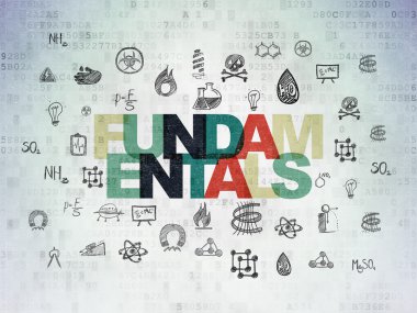 Science concept: Fundamentals on Digital Paper background