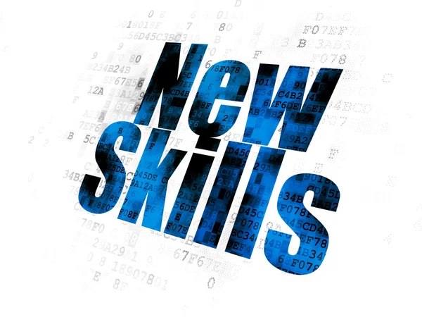 Education concept: New Skills on Digital background — Stock Photo, Image