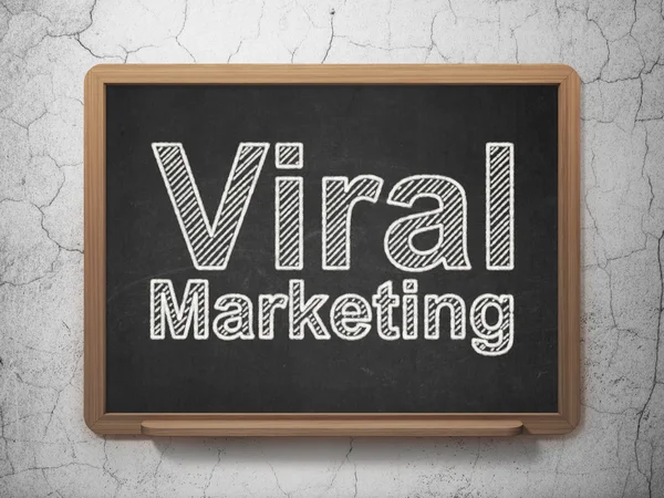 Concept publicitaire : Marketing viral sur fond de tableau — Photo