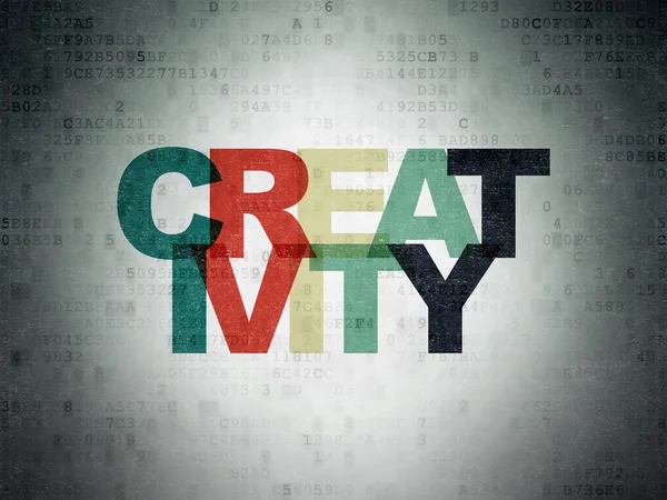 Marketing koncept: kreativitet på digitala papper bakgrund — Stockfoto