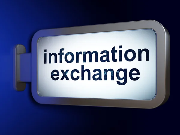 Informatie concept: informatie-uitwisseling op billboard achtergrond — Stockfoto