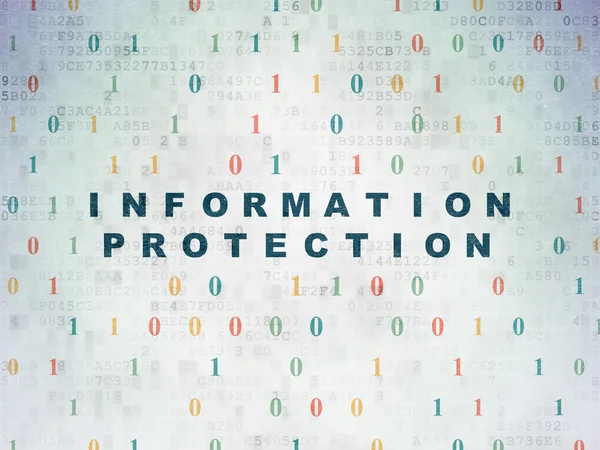 Sekretess koncept: informationsskydd på digital pappers bakgrund — Stockfoto