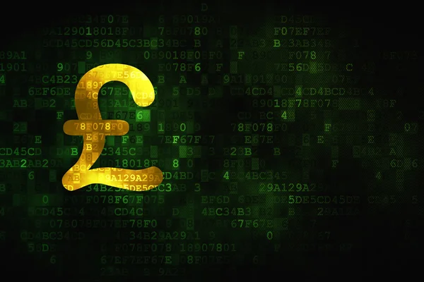 Money concept: Pound on digital background — Stock Photo, Image