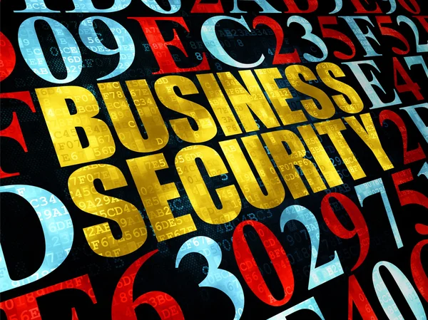 Safety concept: Business Security on Digital background — Stok fotoğraf