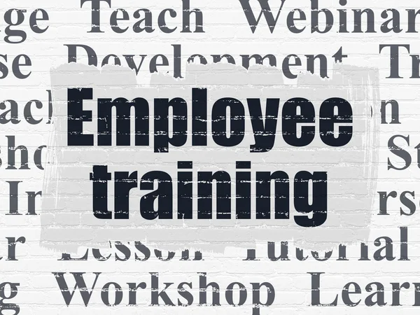 Studying concept: Employee Training on wall background — Stock Photo, Image