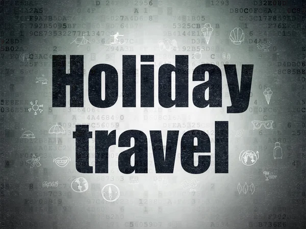 Conceito de turismo: Holiday Travel on Digital Paper background — Fotografia de Stock