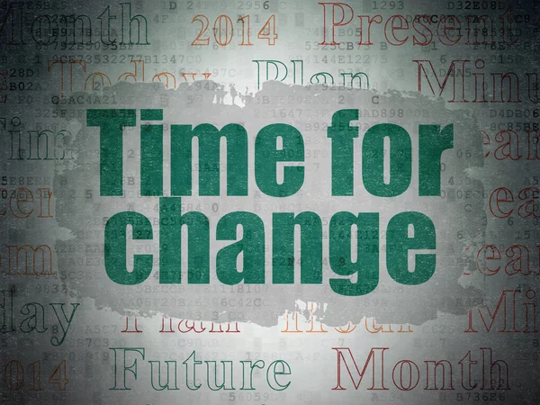 Time concept: Time for Change on Digital Paper background — Stock Photo, Image