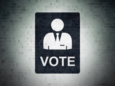 Politics concept: Ballot on Digital Paper background