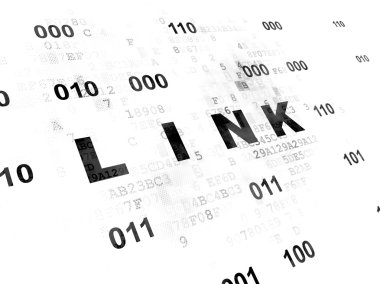 Web tasarım konsepti: bağlantı dijital arka plan üzerinde