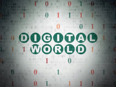 Bilgi kavramı: dijital kağıt arka plan dijital dünya