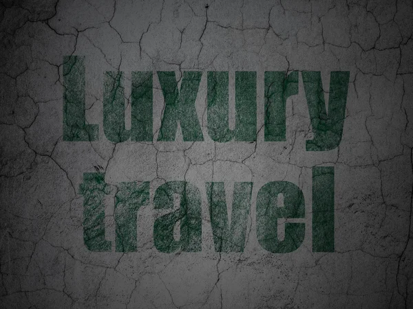 Vacation concept: Luxury Travel on grunge wall background — Stock Photo, Image