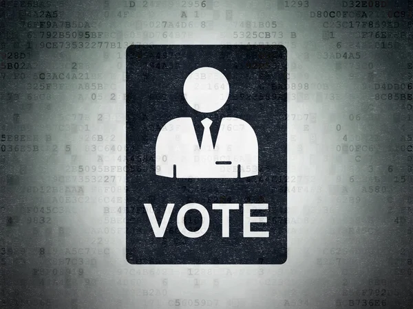 Politics concept: Ballot on Digital Paper background — Stock Photo, Image