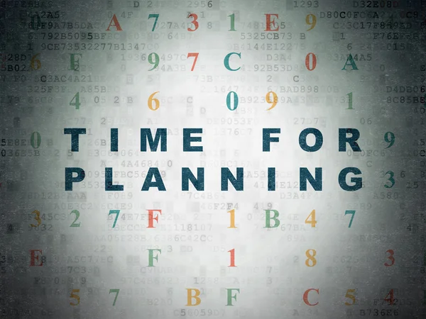 Tijdlijn concept: tijd voor Planning op digitale papier achtergrond — Stockfoto