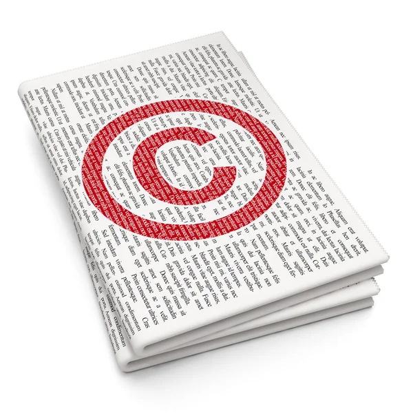 法律の概念:新聞の背景に関する著作権 — ストック写真