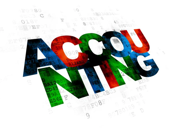 Currency concept: Accounting on Digital background — Stock Photo, Image