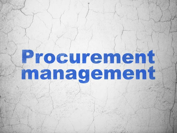 Business concept: Procurement Management on wall background — Stock Photo, Image