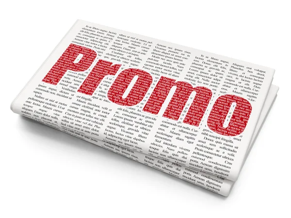 Marketing concept: Promo on Newspaper background — Stock Photo, Image