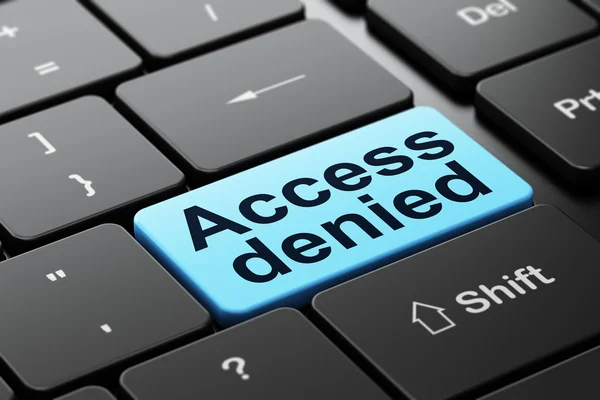 Security concept: Access Denied on computer keyboard background — Stock Photo, Image