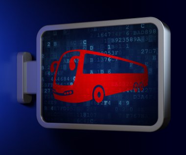 Tatil konsepti: Reklam panosunda otobüs