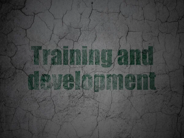 Studium Konzept: Ausbildung und Entwicklung auf Grunge Wall Hintergrund — Stockfoto
