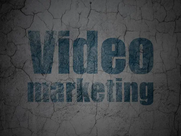 Marketing concept: Video Marketing on grunge wall background — Stock Photo, Image