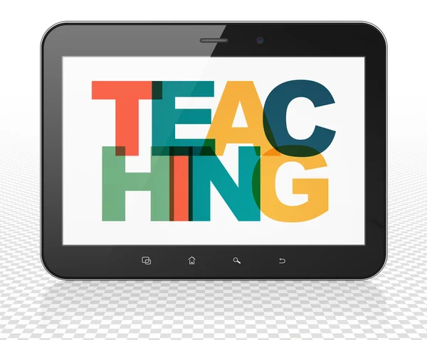 Öğrenme konsepti: Tablet Pc Bilgisayar ekranda Öğretim ile — Stok fotoğraf