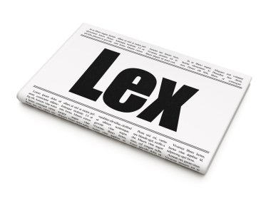 Hukuk kavramı: gazete başlığı Lex