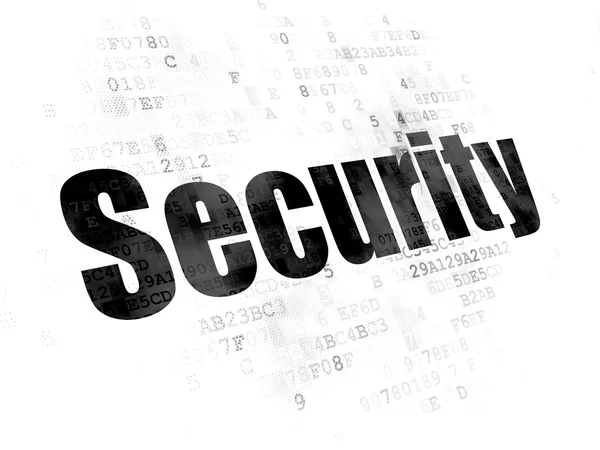 Концепция безопасности: Безопасность на цифровом фоне — стоковое фото