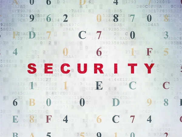 Sicherheitskonzept: Sicherheit auf digitalem Papierhintergrund — Stockfoto