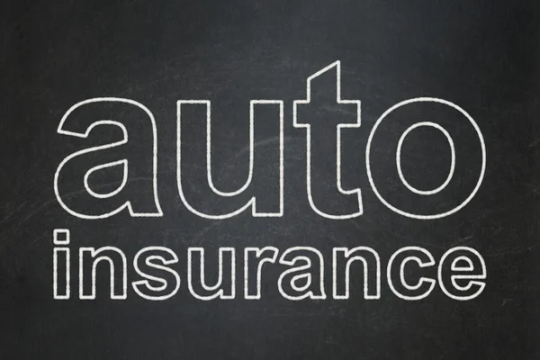 Insurance concept: Auto Insurance on chalkboard background — Stock Photo, Image