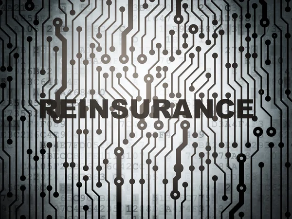 Versicherungskonzept: Leiterplatte mit Rückversicherung — Stockfoto