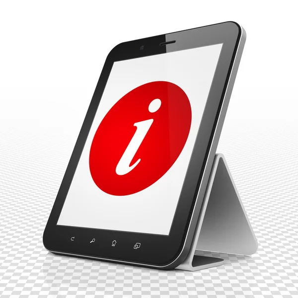 Web design concept: Tablet Computer with Information on display