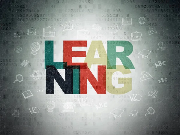 Learning concept: Learning on Digital Paper background — Φωτογραφία Αρχείου