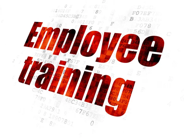 Education concept: Employee Training on Digital background