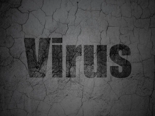 Concetto di privacy: Virus sullo sfondo grunge wall — Foto Stock