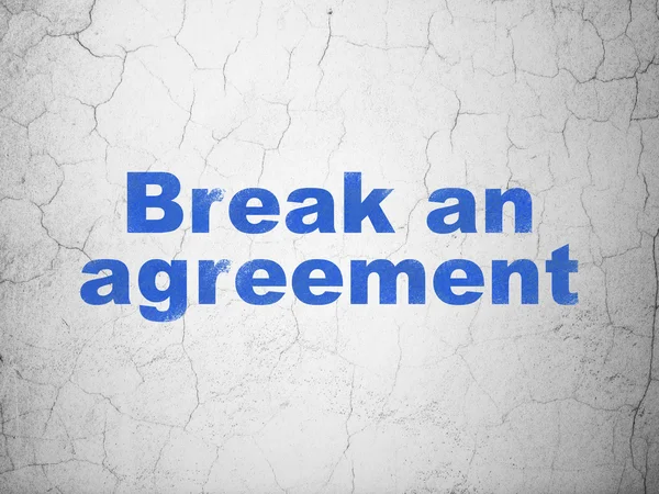 Jogi fogalom: Break egy megállapodás a háttér — Stock Fotó