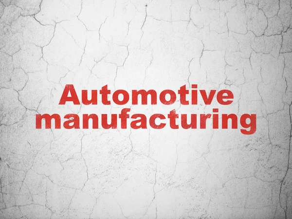 Conceito da indústria: Automotive Manufacturing on wall background — Fotografia de Stock