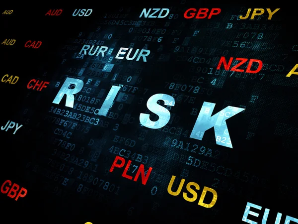 Finance concept: Risk on Digital background — Stock Photo, Image