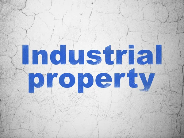 Concept de droit : Propriété industrielle sur fond de mur — Photo